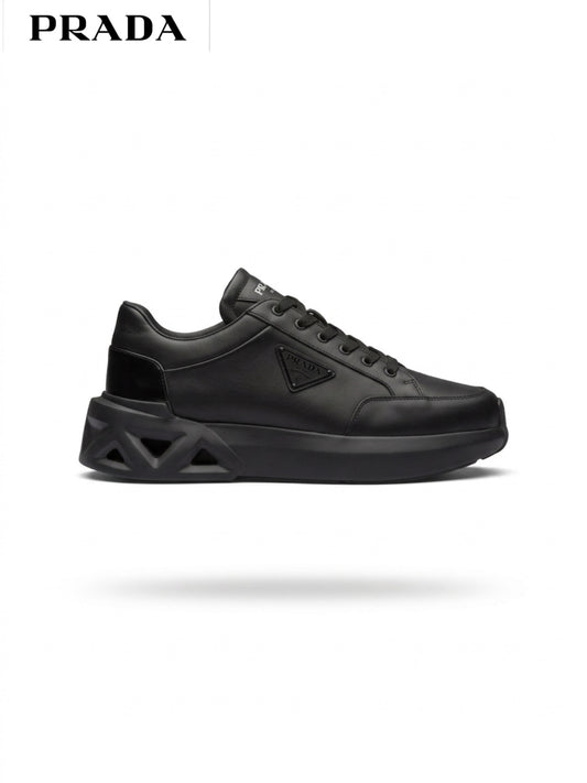 Prada Black leather sneakers