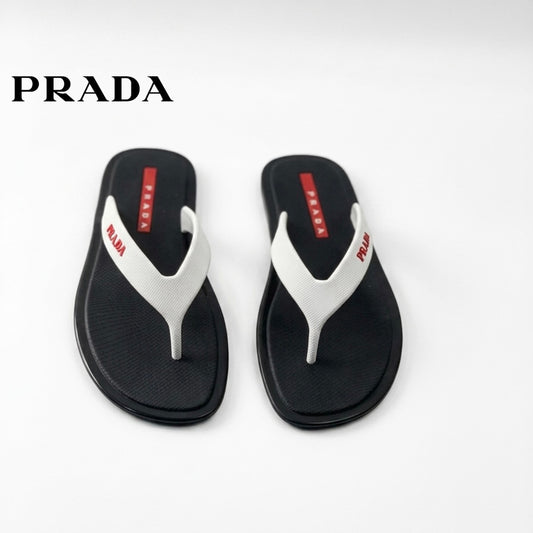 Prada thong slides - black_white