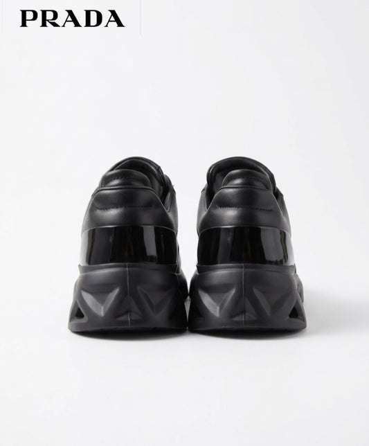 Prada Black leather sneakers