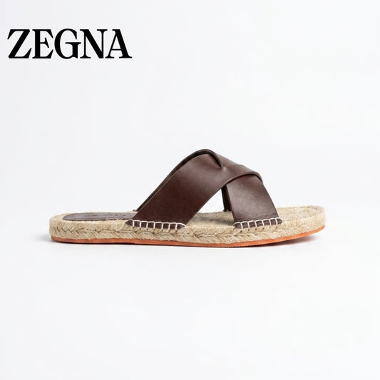 Zegna panarea sandals - brown