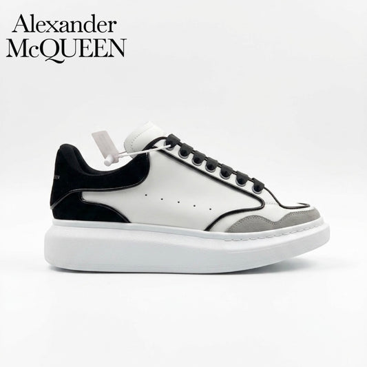 Alexander Mcqueen Oversized Ieather Snerakers - white